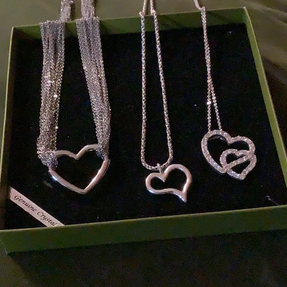 3- Various Heart Necklaces
